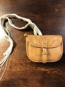 Tan Strap Belt Bag